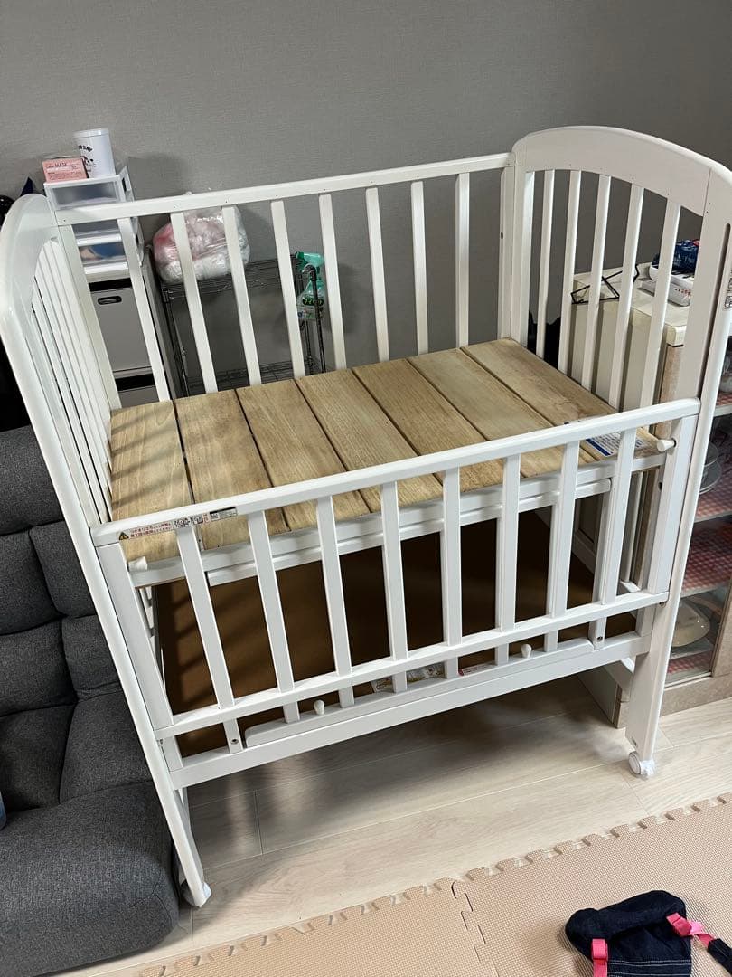 カトージ　ミニベッド ハイポジション アーチ（ホワイト）