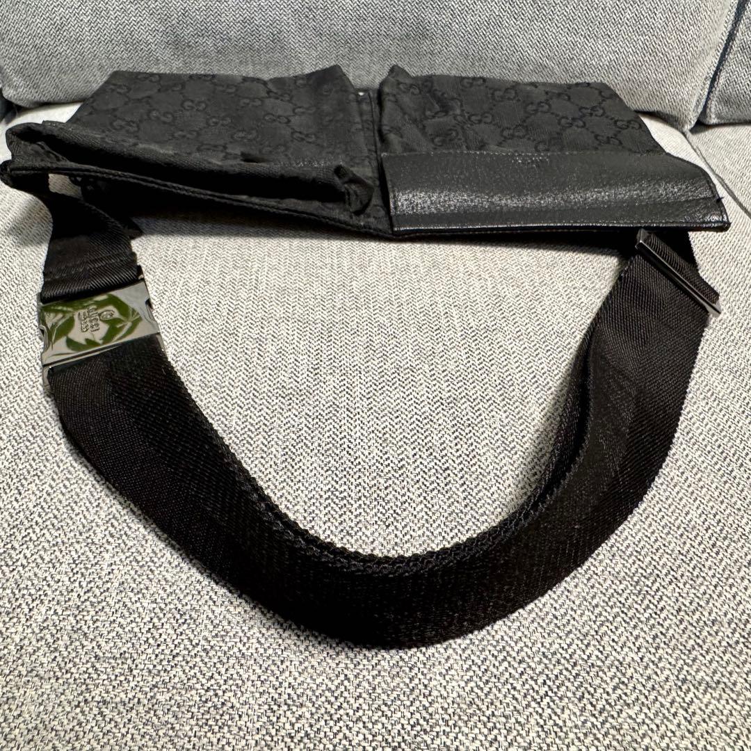 GUCCI グッチ GGキャンバス ウエストバッグ ボディバッグ 男女兼用