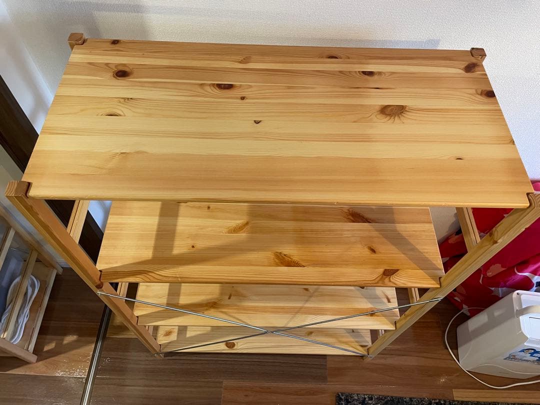 無印良品 パイン材ユニットシェルフ 中 幅８６ｃｍ 奥行３９.5 高さ１２０ｃｍ