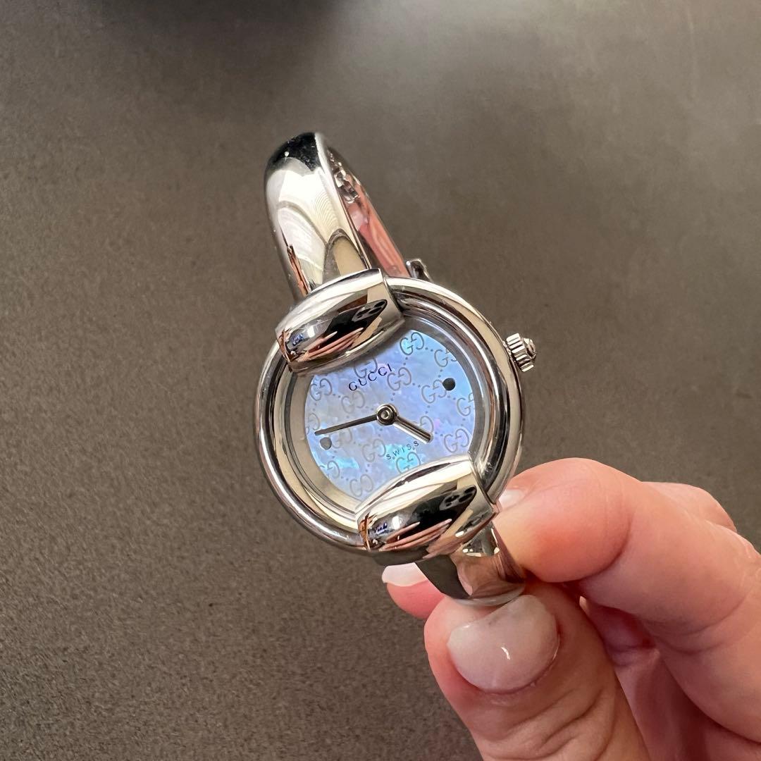 GUCCI / グッチ 1400L レディース 腕時計 シェル GG 美品