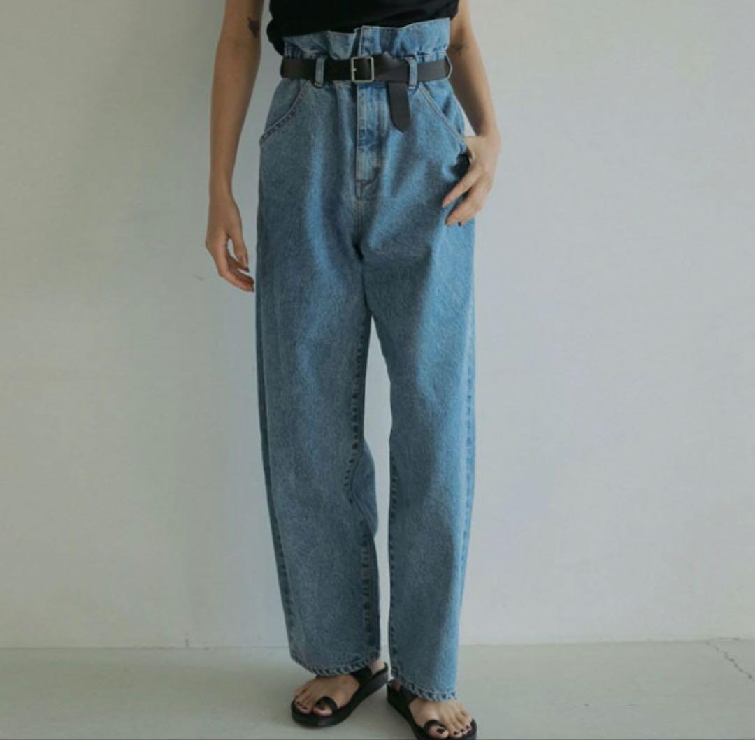 【新品】アンヌーク anuke Waist Tuck Denim デニム　36