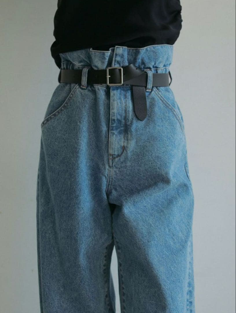 【新品】アンヌーク anuke Waist Tuck Denim デニム　36