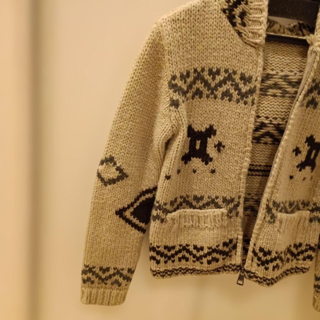 モンクレール　キッズ　ニットパーカー　カウチン　130　美品