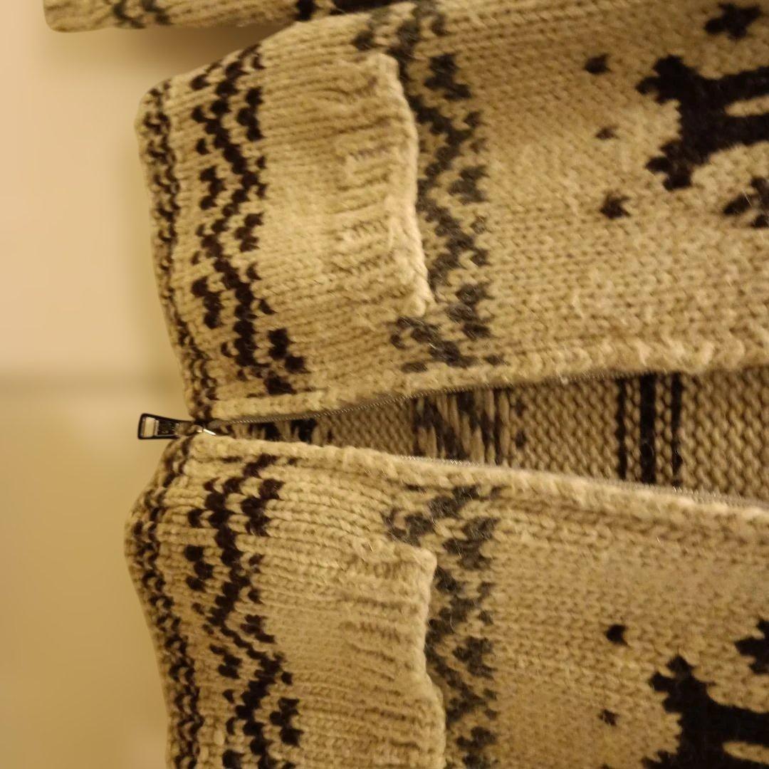 モンクレール　キッズ　ニットパーカー　カウチン　130　美品