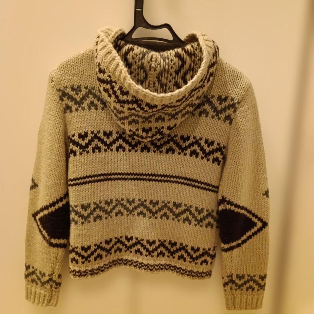 モンクレール　キッズ　ニットパーカー　カウチン　130　美品