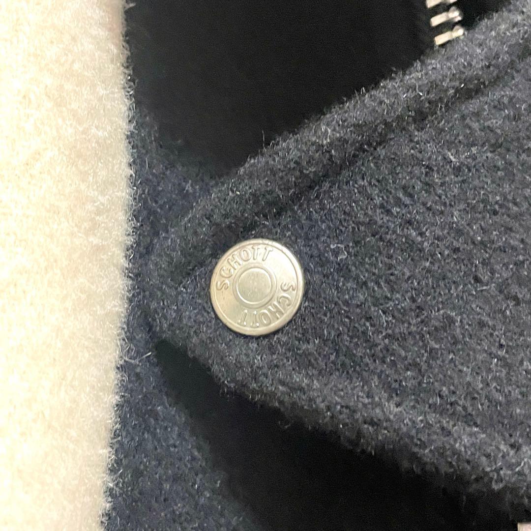 希少　美品　stussy schottブラック ライダースジャケット サイズ36