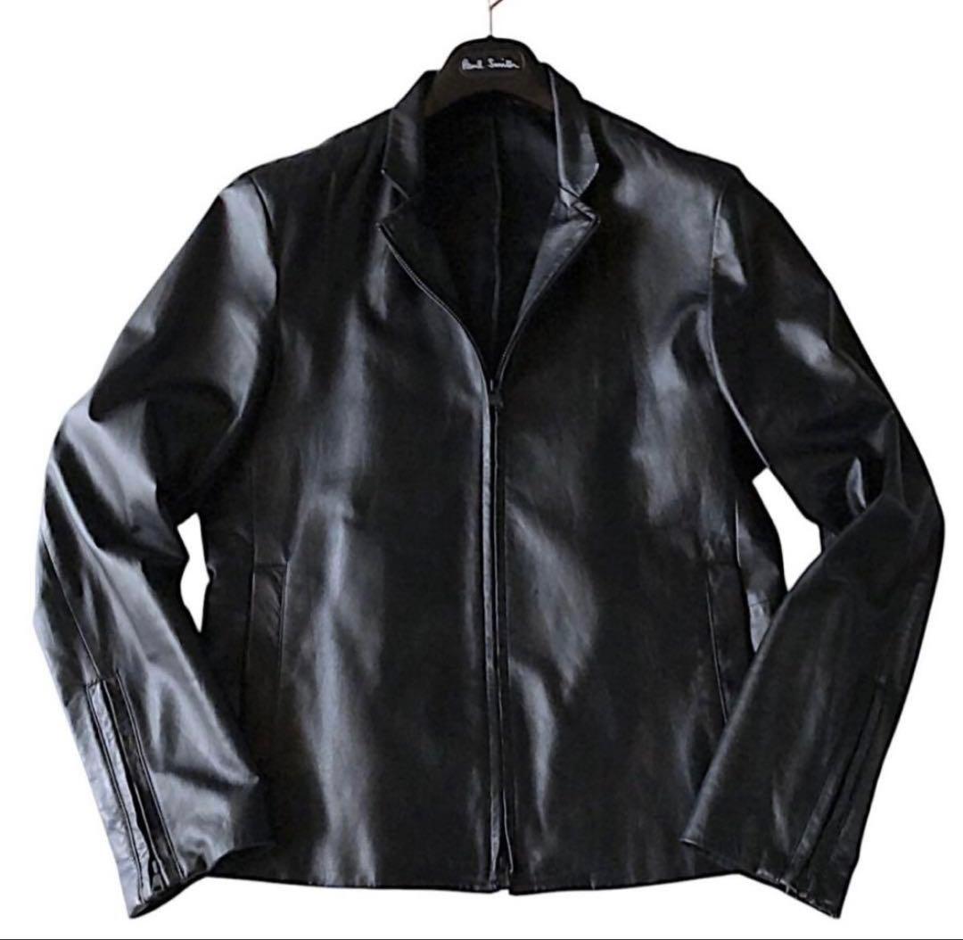 Theory セオリー　ラムレザーシングルライダース Ｌ 革ジャン ジャケット