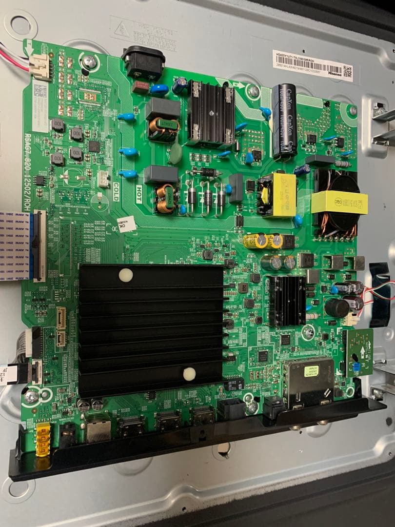 Hisenseハイセンス43V型 液晶 テレビ 43E6Gメイン・電源基盤