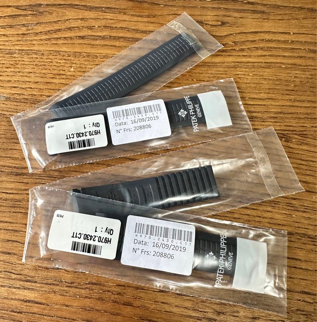 PATEK PHILIPPE アクアノート5168G ブルーストラップ 2本