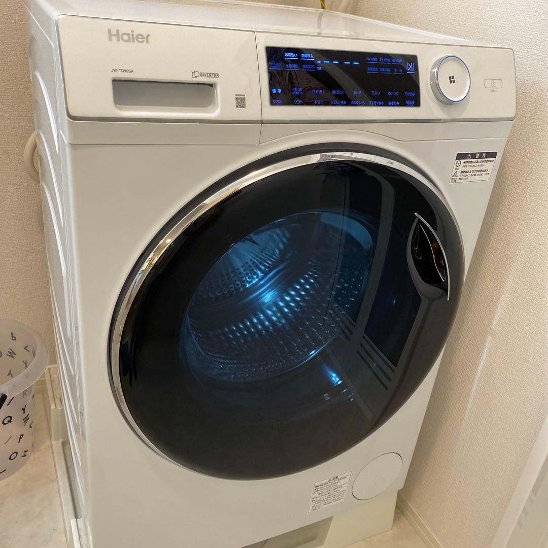 Haier ドラム式洗濯機 本体　JW-TD90SA-W