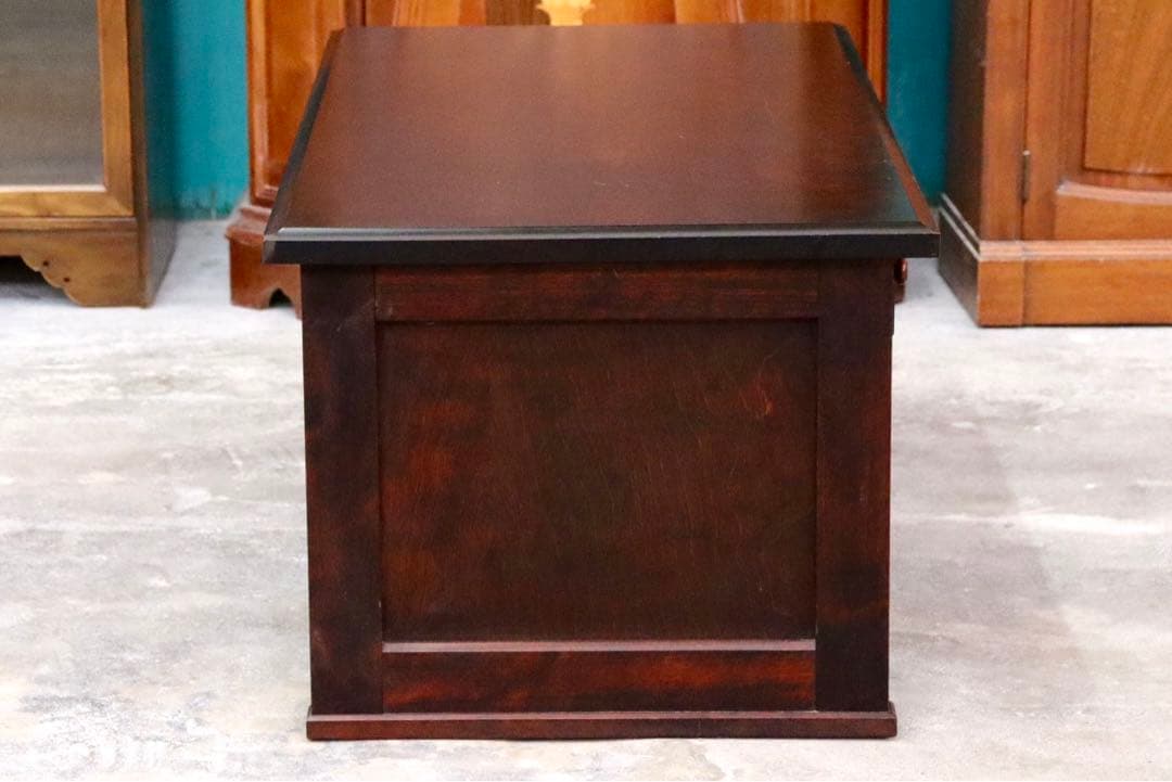 GMIS75○北海道民芸家具 文机 樺材 レトロ アンティーク 和家具 飛騨