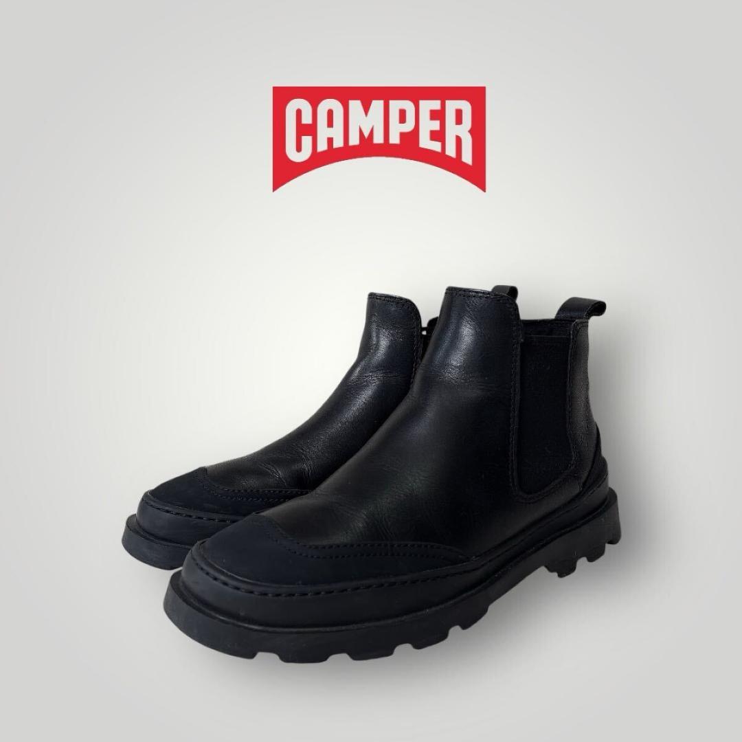 ［美品］CAMPER カンペール レザー BRUTUS サイドゴアブーツ 37