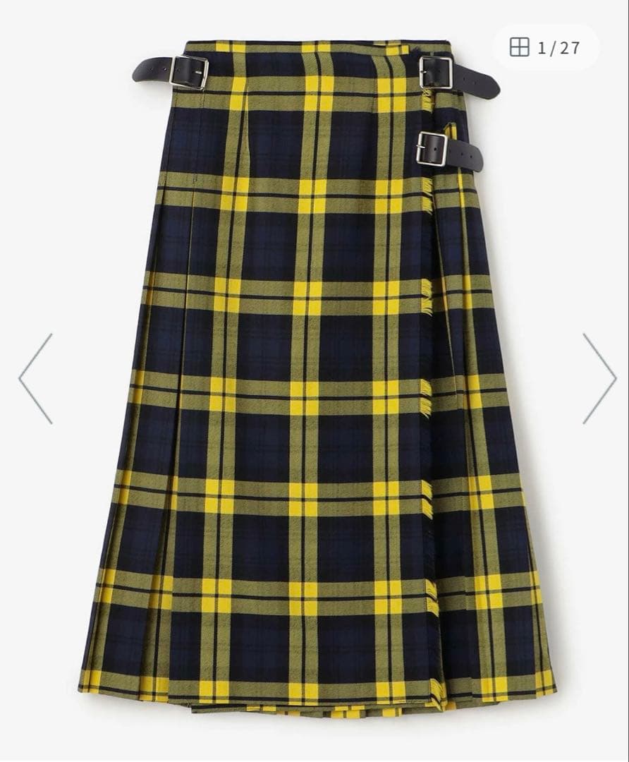 【いか様】オニールオブダブリン　キルトスカート　イエロー