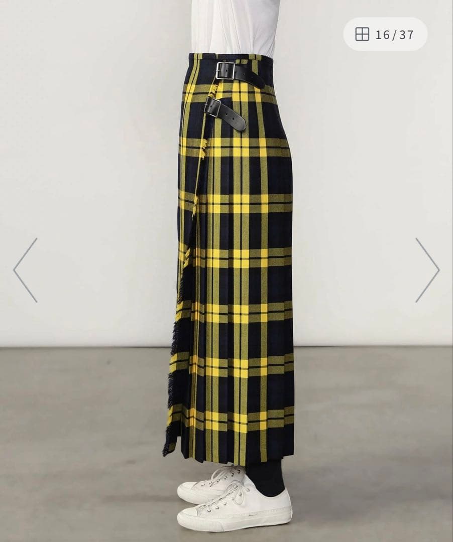 【いか様】オニールオブダブリン　キルトスカート　イエロー