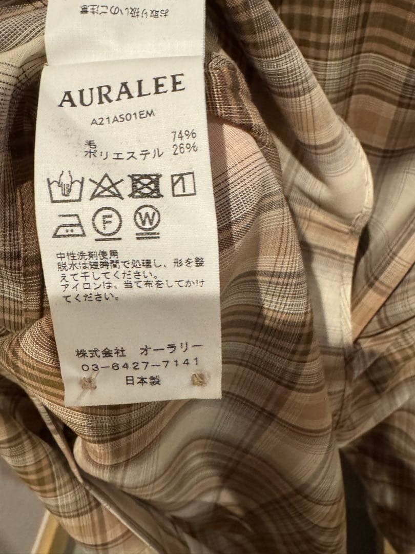 トップス auralee WOOL RECYCLED POLYESTER CLOTH