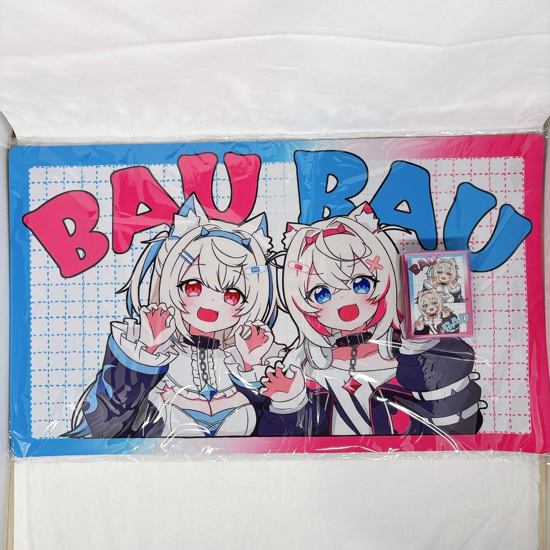 ホロライブ フワモコ BAU BAU スリーブ プレイマット セット【shir】