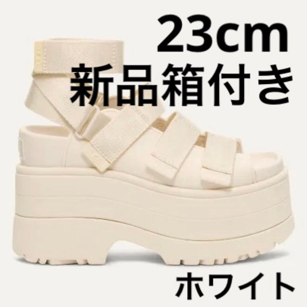 UGG サンダル ゴールデンライズ 23 厚底　GoldenRise ホワイト