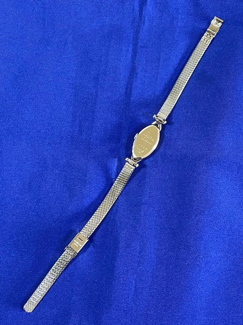 agete アガット　オーバルフェイス　ジュエリーウォッチ　ダイヤ　シェル