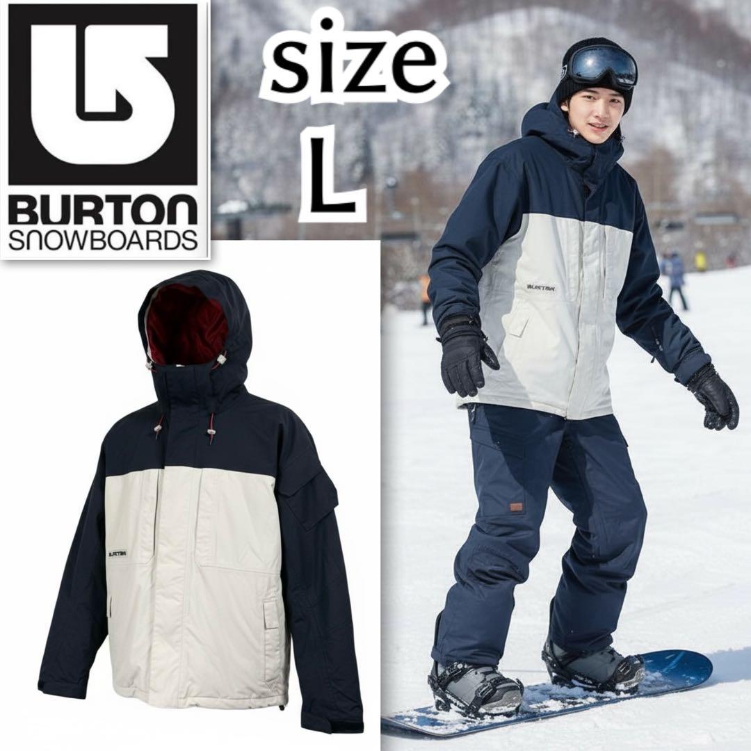 美品 バートン BURTON スノーボードジャケット メンズL スノボウェア
