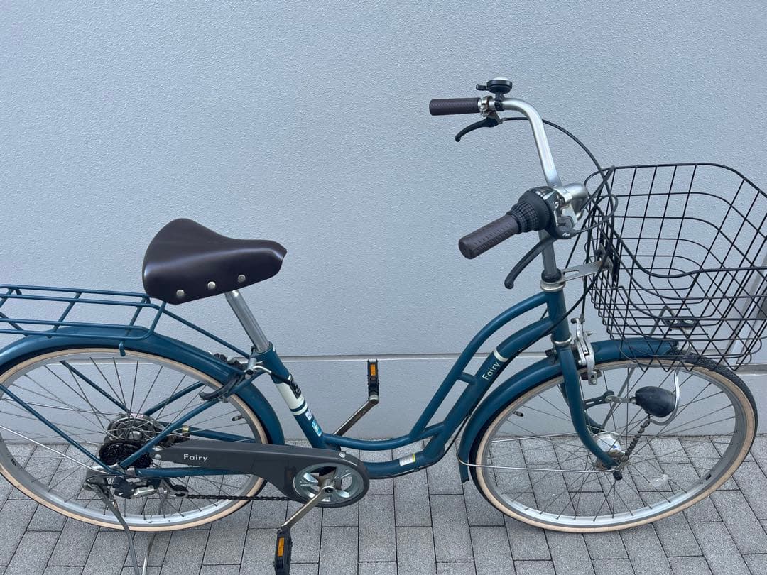 【東京近郊受渡し希望】26インチ自転車　LEDオートライト 6段変速 鍵2個付き