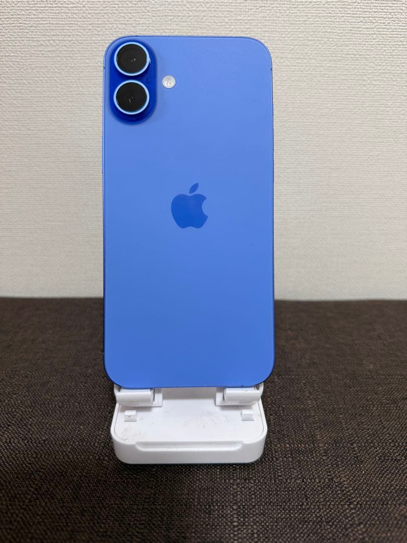 iPhone16puls 128GB ウルトラマリン　充電ケーブルガラスフィルム