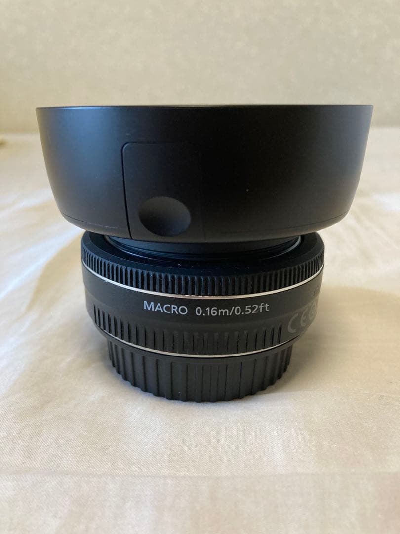 Canon EFS 24mm 単焦点広角マクロレンズ レンズフードES62付き