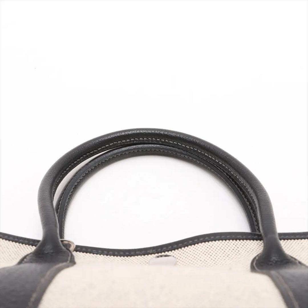 エルメス ガーデンパーティーTPM ブラック×ナチュラル ショルダー付　正規品