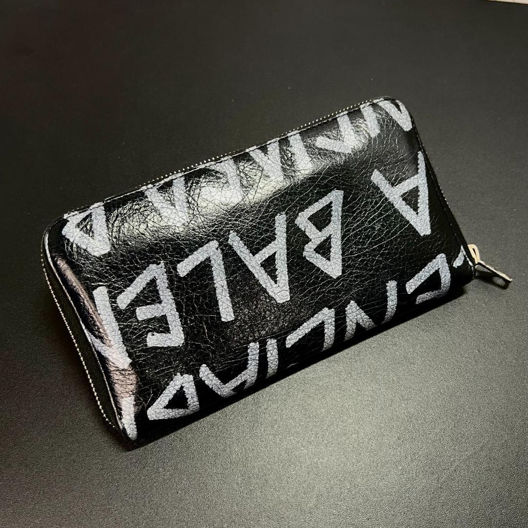 正規品＆レア商品‼️ バレンシアガ グラフィティ ラウンドファスナー 長財布