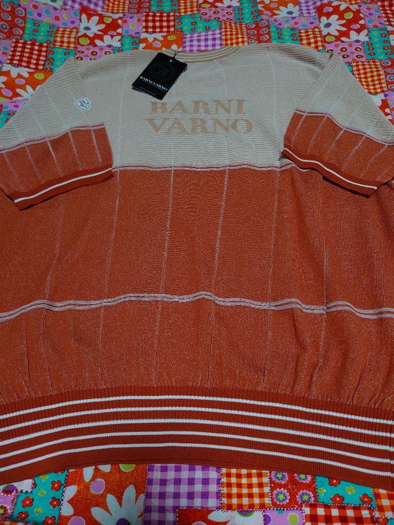 優*希様 新品 バーニヴァーノ サマーセーター ニット LL 半袖 barni
