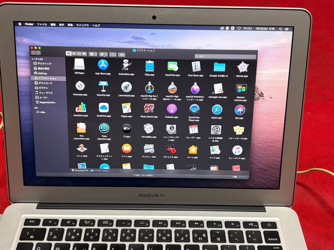 シ*う様 Apple製 ノートブックPC MacBook Air 1795-01