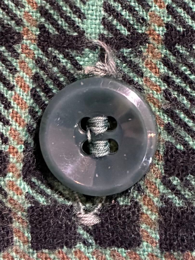 50's Bond プリントネルシャツ　開襟BOX型　Lサイズ　好配色　激レア‼︎