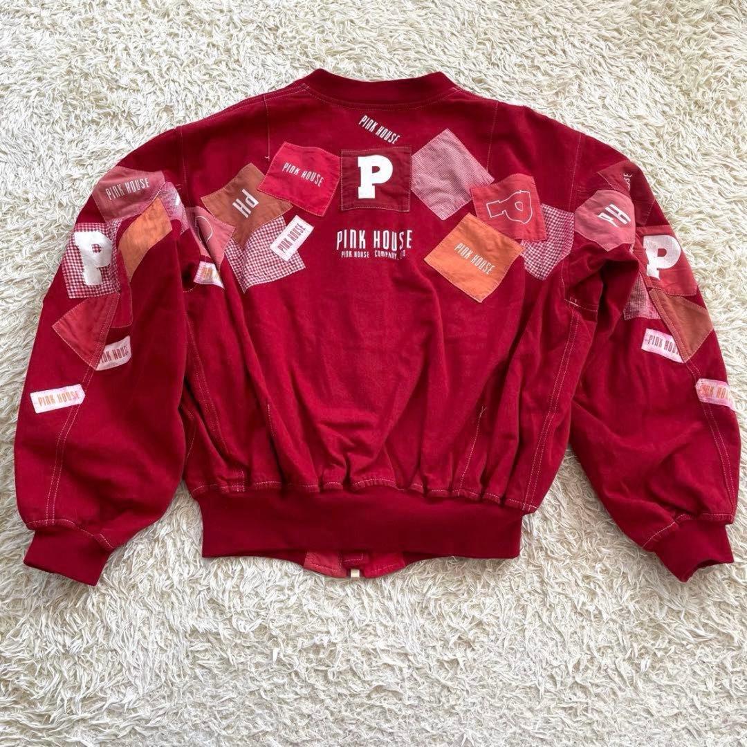PINK HOUSE パッチワーク　ジャケット　スタジャン