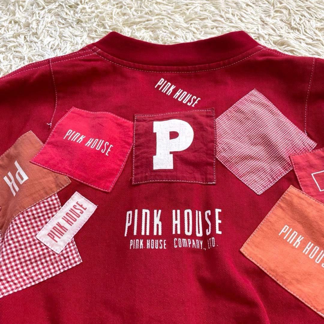 PINK HOUSE パッチワーク　ジャケット　スタジャン