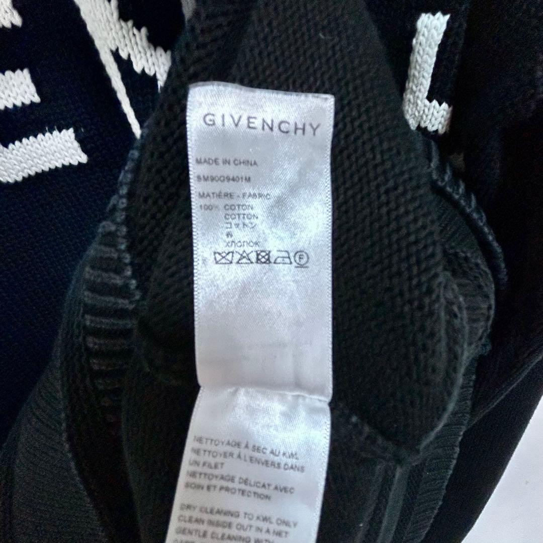 人気デザイン☆Givenchyジバンシィ 4Gロゴニットセーター黒M
