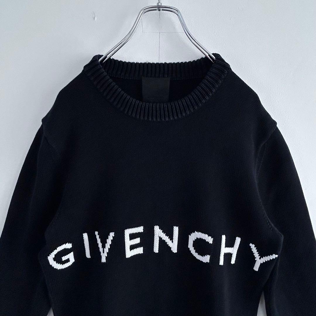 人気デザイン☆Givenchyジバンシィ 4Gロゴニットセーター黒M