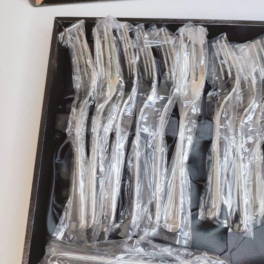 【未使用品】AZUMA 18-8 ステンレスカトラリーセット 50本