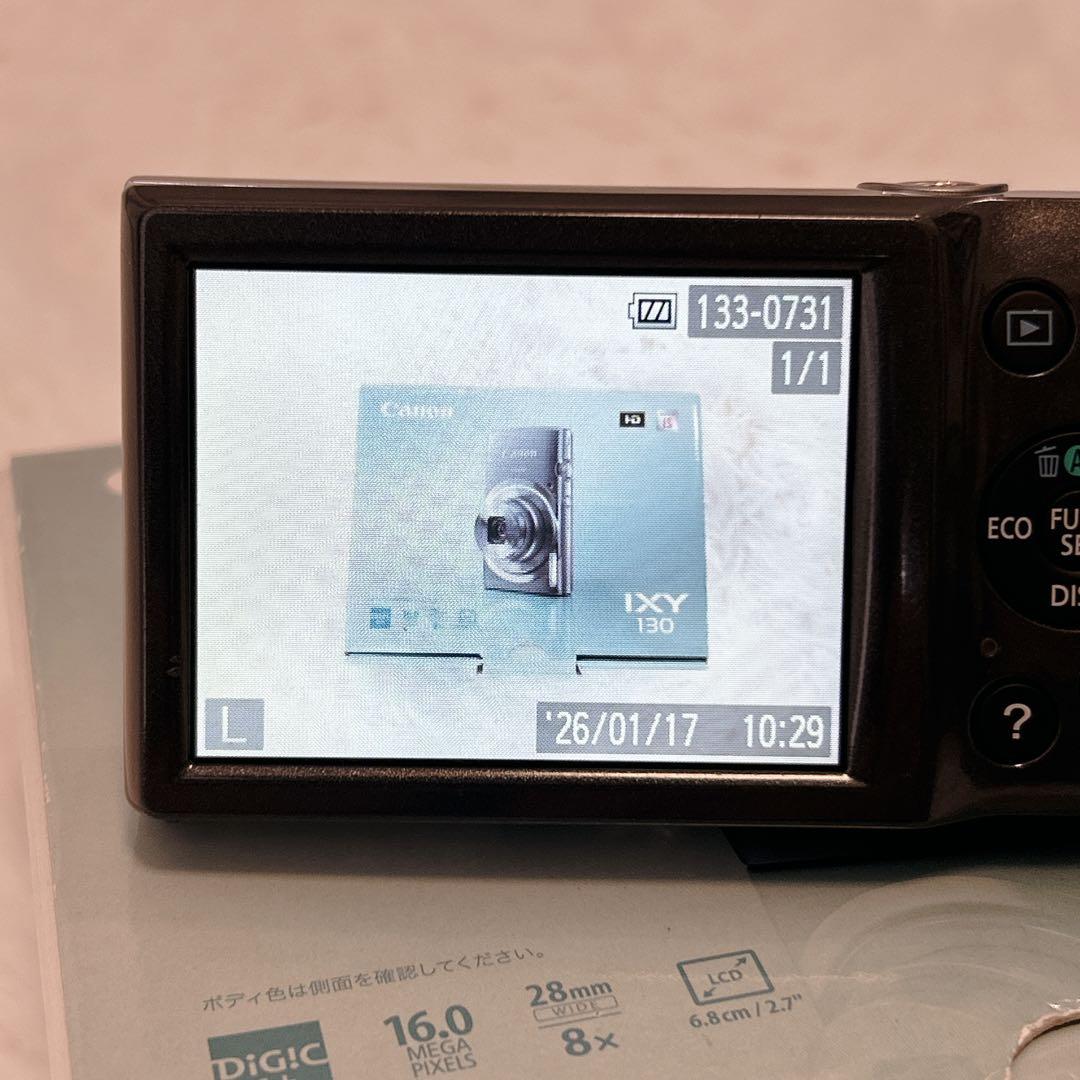 【美品】キャノン IXY130コンパクトデジカメ　外箱 説明書