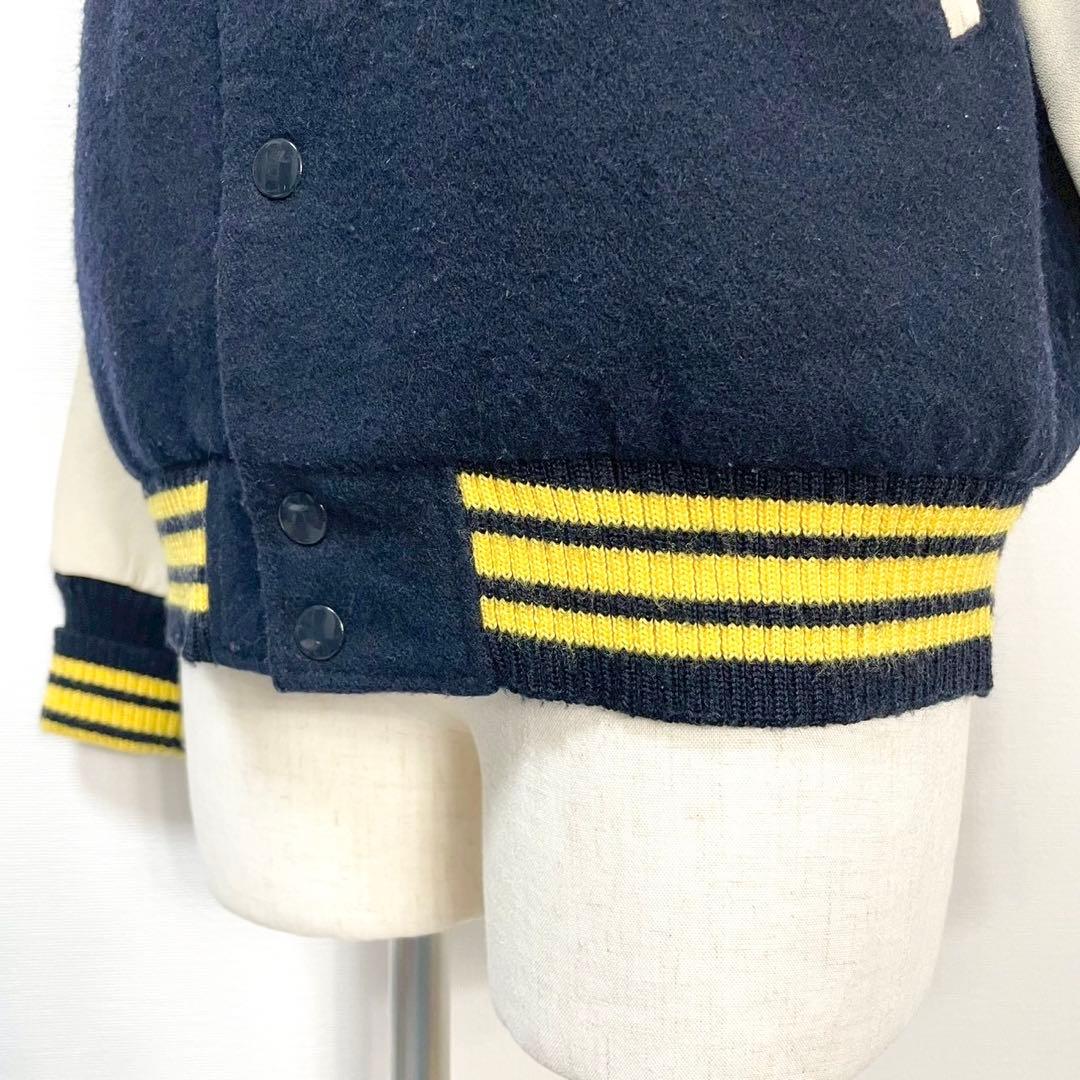 y2k❤️ HYSTERIC MINI ミニちゃん サガラ刺繍 牛革 スタジャン