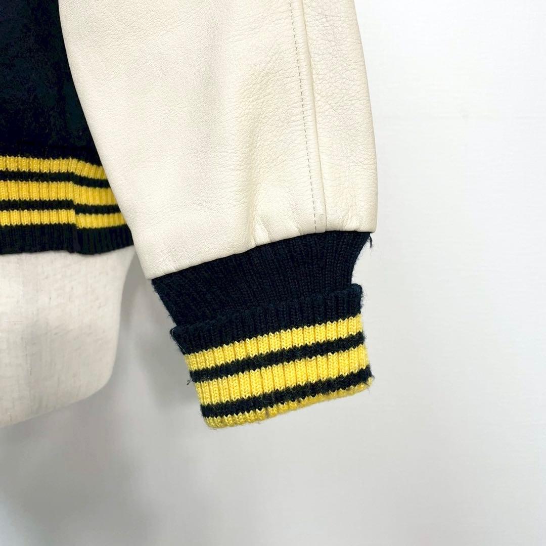 y2k❤️ HYSTERIC MINI ミニちゃん サガラ刺繍 牛革 スタジャン