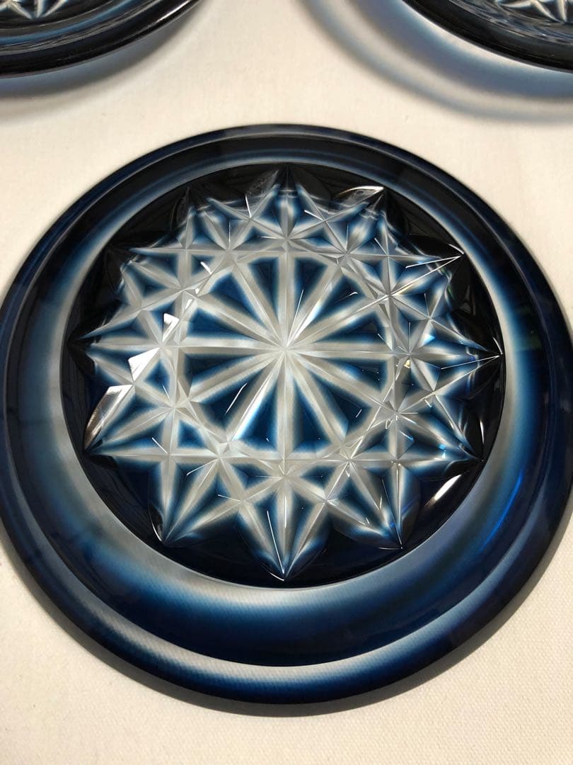 薩摩切子　薩摩びーどろ工芸　薩摩刻印あり