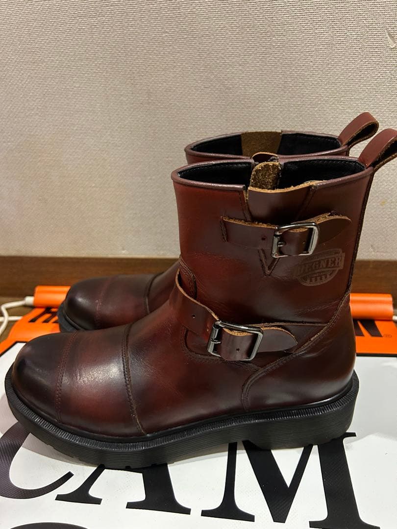 DEGNER ブラウンレザーエンジニアブーツ