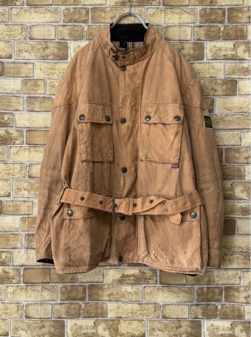 ベルスタッフ　イングランド製　トライアルマスタージャケット　オイルド　XL