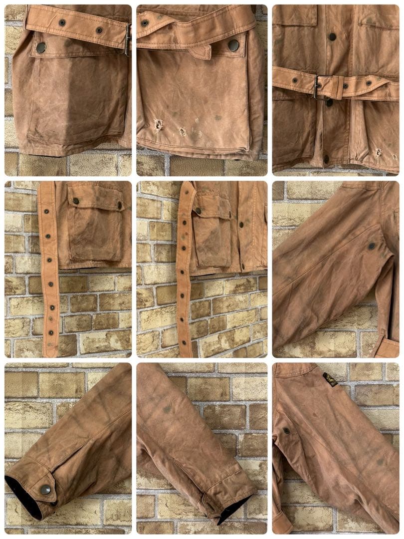 ベルスタッフ　イングランド製　トライアルマスタージャケット　オイルド　XL