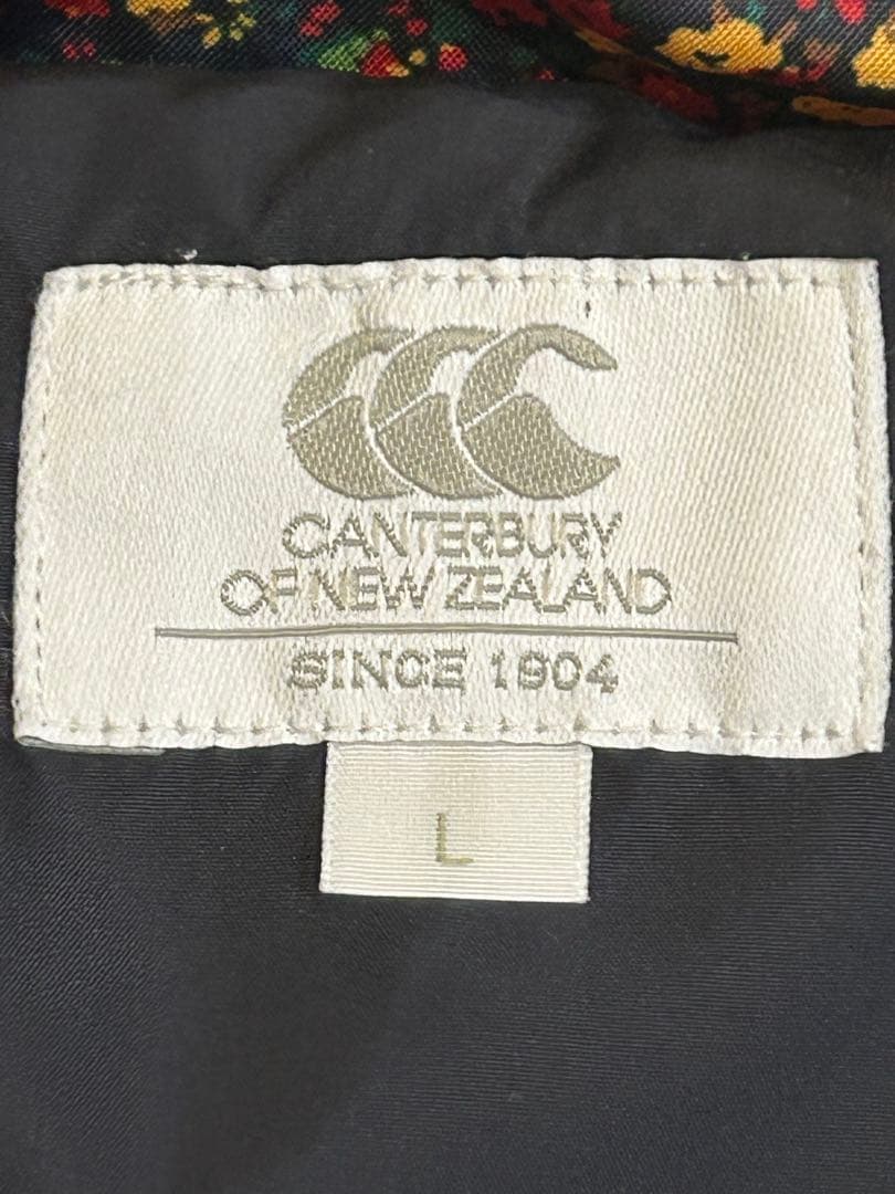 カンタベリー フード付き ブラックダウンジャケット Lサイズ