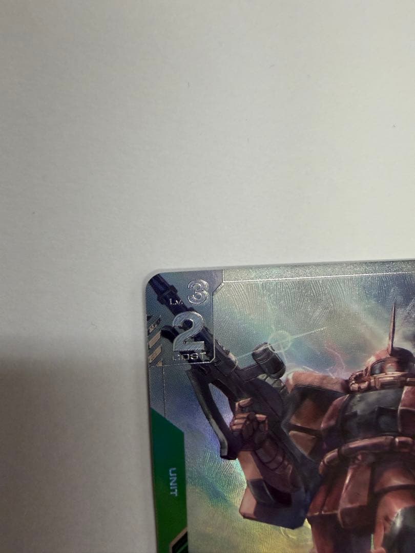 ガンダムカードゲーム ザクⅡ（シャア・アズナブル機）β版パラレルGD01-026