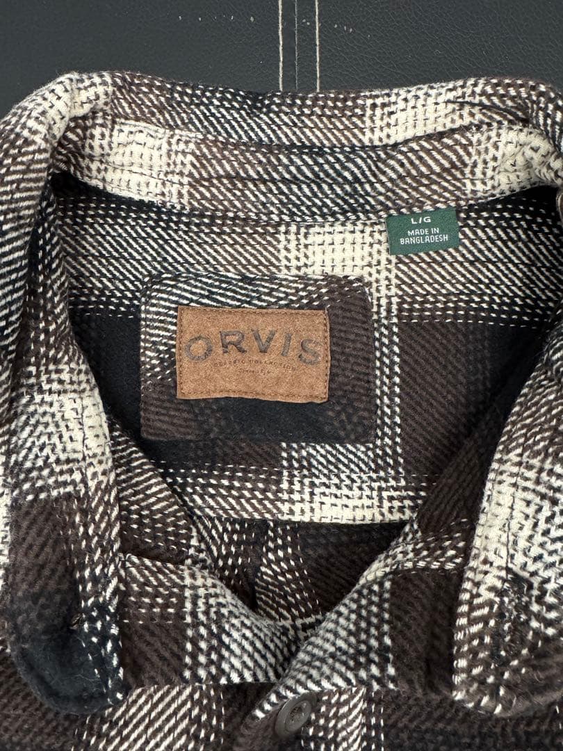 ORVIS black/brown/white オンブレ ヘビネル L/G