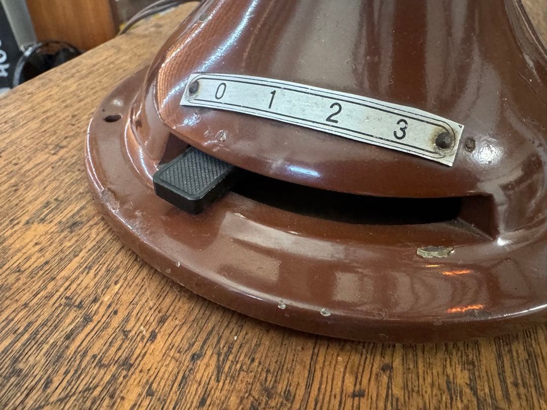 昭和レトロ稼働品　KDK ヴィンテージ扇風機　チョコレートブラウン