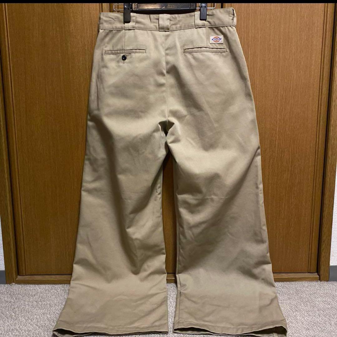 【美品】ok.soon×dickies ワイドチノパンツ　ベージュ　オクスン