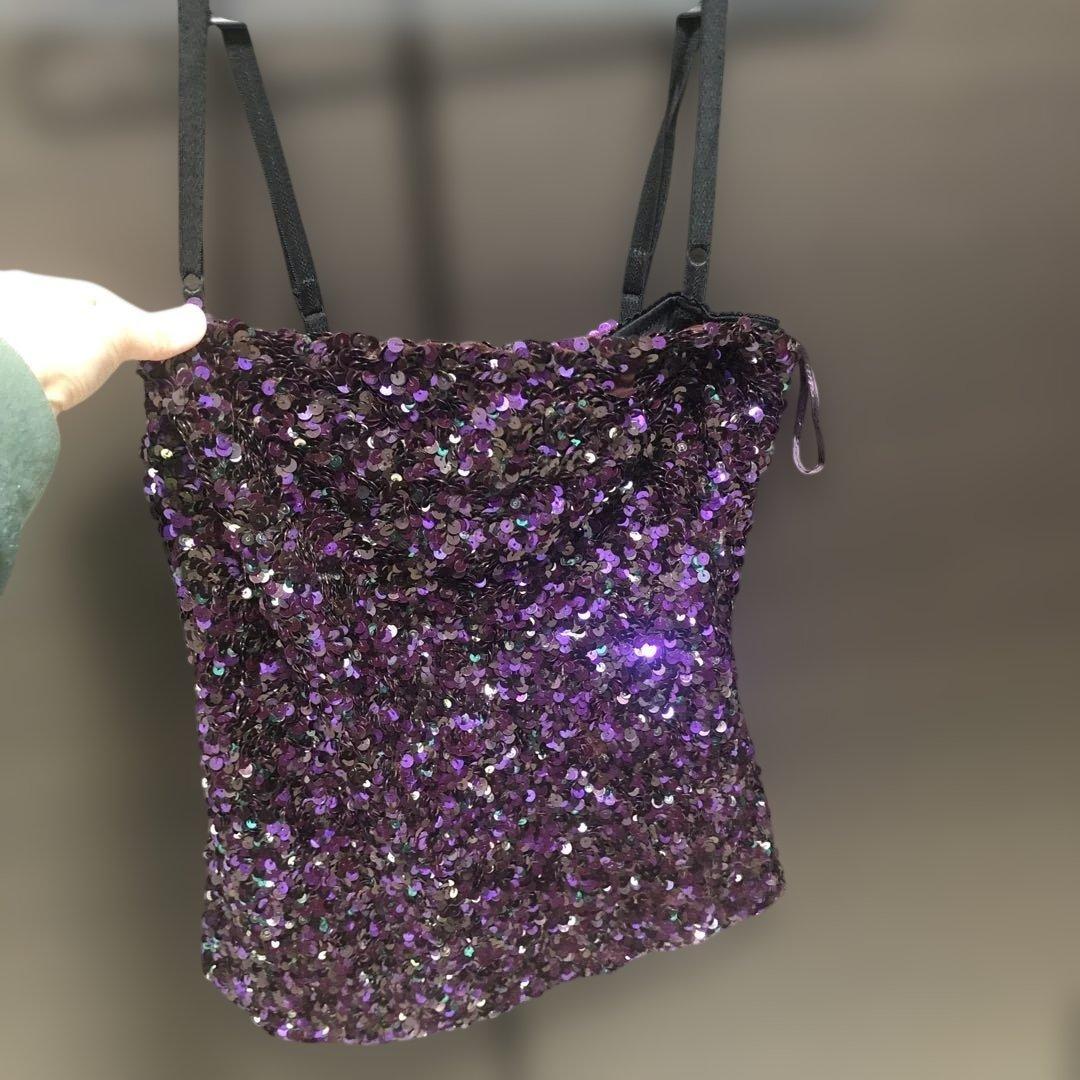 ドルガバ　スパンコールチューブトップ