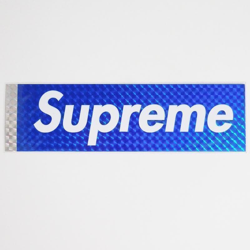 Supreme ホログラム ボックスロゴ ステッカー ブルー